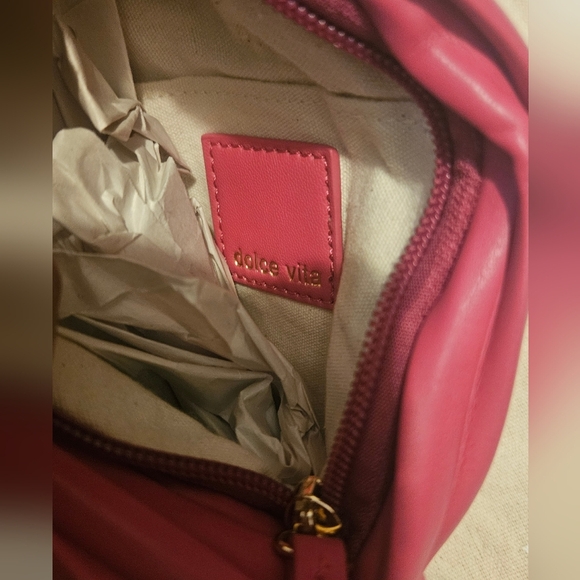 Dolce Vita Carey Pleated Wristlet Pink - Picture 10 of 10